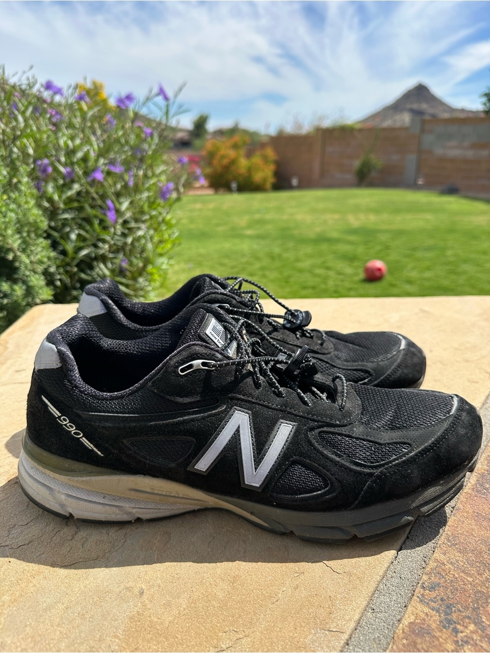 New Balance Men's 990 Black Running Shoes size 13